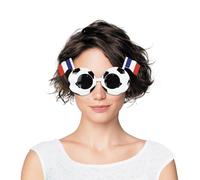Lunettes football drapeau France adulte - Blanc - Taille Unique