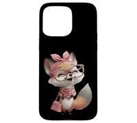 Lunettes Fox Baby Pink Leopard Girly Glam Fashion Graphic Coque pour iPhone 15 Pro Max