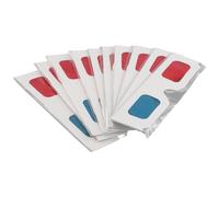 Lunettes Gafas 3D,10 pares lentes Estéreo papier rouge et bleu pour Películas Set Anaglifo de Papel Gafas 3D