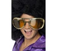 Smiffy's Lunettes géantes Rock des années 70 – assorties Halloween – Or