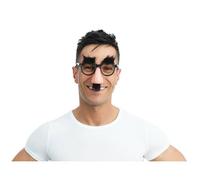 Lunettes Groucho - Lunettes en plastique avec nez moustache et sourcils en peluche - Mixte
