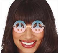 Lunettes Hippie Peace Carnaval Look Rétro Festival Accessoire Fête Stylée Classique, Couleur : Multicolore