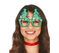 Lunettes humoristiques sapins de Noël adulte - Vert - Taille Unique
