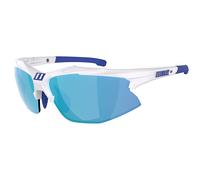 Lunettes Hybrid Bliz - Shiny White/Smoke Blue/Orange, Clear
