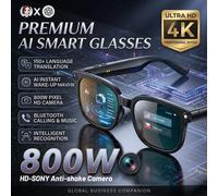 Lunettes Intelligentes 4K 8MP 2026 pour Hommes et Femmes avec Caméra HD, Traduction 150+ Langues, ChatGPT, Enregistrement Vidéo Wi-Fi et Appel Audio Bluetooth Sunglasses