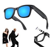Lunettes Intelligentes 8MP Avec Caméra IA, Enregistrement Vidéo HD 1080p Et Prise De Photos/traduction/conversation Assistée, Adaptées À L'extérieur Et À L'intérieur, Au Cyclisme(Blue)