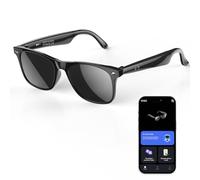 Lunettes intelligentes AI, UV Lunettes Bluetooth pour Homme et Femme, Appareil de traducteur, Prenant en Charge 164 Langues, Smart Glasses avec Fonction de Chat GPT, Réponse aux Appels, Musique