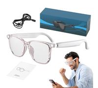 Lunettes intelligentes : appareil de lunettes pour traduction de langues en temps réel, appareil portable pour écouter de l'audio sans fil, visionneuse de communication assistée par la voix