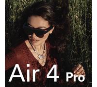 Lunettes intelligentes AR RayNeo Air 4 Pro, compatibles HDR10, 3840 Hz, 4 haut-parleurs, 1200 nits, écran Micro-OLED double couche, plus clair. Rayneo Air 4 Pro