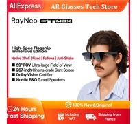 Lunettes intelligentes AR RayNeo GT Max, champ de vision de 59 degrés, 3D natif de Micro Oled, Dolby Vision, visionnage de films HD, dispositif XR, lunettes AR Size L