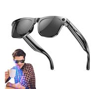 Lunettes Intelligentes Cyanvue AI, Appareil Photo 8 Mpx avec Musique et Appels, Lunettes de Soleil Intelligentes pour Hommes/Femmes, Lunettes Photo Bluetooth avec 144 Traductions (Black)