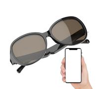 Lunettes intelligentes de traduction | Traducteur multilingue, lunettes de traduction sans fil avec microphone avec annulation de bruit | Pour homme/femme, appels audio, conduite, réunions, voyages