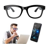 Lunettes intelligentes IA, avec caméra 500 W, ChatGPT intégré, commande vocale, Wi-Fi 4.0 + Bluetooth 5.3, lunettes de soleil avec traducteur Bluetooth intelligent, pour la musique et les appels,B