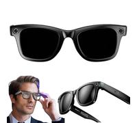 Lunettes intelligentes IA avec caméra HD, reconnaissance photo IA, photographie,vidéo,enregistrement,appels Bluetooth,lecture de musiqu,étanchéité IP65,grande batterie 260 mA, pour les voyages,A