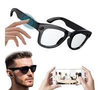 Lunettes intelligentes IA avec caméra,ommande vocale,écoute de musique et appels,Wi-Fi 4.0 +Bluetooth 5.3,enregistrements audio et vidéo,lunettes de soleil intelligentes avec traducteur Bluetooth,B