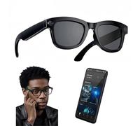 Lunettes intelligentes IA,caméra HD 500 W, transmission Wi-Fi,lunettes de soleil Bluetooth avec traducteur intelligent,capturez,traduisez,écoutez de la musique et passez des appels sans effort !,B