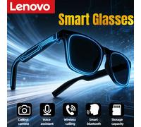 Lunettes intelligentes Lenovo Télécommande tactile Caméra photo Enregistrement Traducteur Assistant vocal Adultes Lunettes sans fil Bluetooth