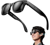 Lunettes intelligentes tendance avec caméra AI, étanchéité IP65, Bluetooth, appels, lecture de musique, carte d'identité, utilisation de ChatGPT, pour voyage, réunions et affaires, (style lunettes de
