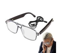 Lunettes intelligentes - Traducteur de langue - Lunettes audiovisuelles - Support professionnel intelligent - Assistant vocal pour réunions, voyages à l'étranger, communications professionnelles