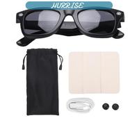 Lunettes Intelligentes Traductrice IA avec Appareil Photo 8MP, Bluetooth 32GB - Traduction en 25 Langues, Micro Réduction de Bruit