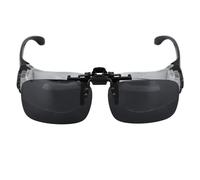 Lunettes jumelles mains avec grossissement x4, lentille haute définition, clips polarisés, mise au point réglable pour la pêche, l'observation des oiseaux, le sport, les concerts, le théâtre, l'opéra,