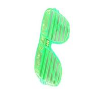 Lunettes LED pour Fête D'halloween, à la Mode, Clignotant, Obturateur Lumineux, en Matière Plastique, pour Hommes et Femmes, Taille (GREEN)