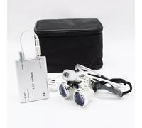 Lunettes loupe de 3,5 x 420 mm avec lampe frontale LED portable pour tous les types d'opérations chirurgicales