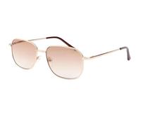Lunettes Loupe Solaire-New Time-Lunettes Loupe Solaire Louza monture dorée - Dioptrie 2 - Jaune