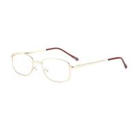 Lunettes Loupes-Loupea-Lunette Loupe Métal Rectangle Dorée Vita +3 dioptries - Dioptrie 3 - Jaune