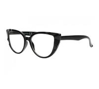 Lunettes Loupes-New Time-Grosses Lunettes de lecture Papillon Noires Femme Classe Zyly - Dioptrie 2,5 - Noir