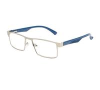 Lunettes Loupes-New Time-Lunettes De Lecture Anti Lumiere Bleue Gris Metal Protection Ecran Comtek - Dioptrie 1,5 - Bleu