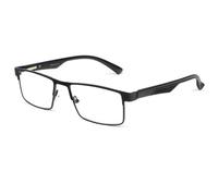 Lunettes Loupes-New Time-Lunettes De Lecture Anti Lumiere Bleue Noir Mat Metal Protection Ecran Comtek - Dioptrie 2,5 - Noir