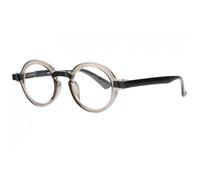Lunettes Loupes-New Time-Lunettes de Lecture Rondes Grises Transparentes Originales Gony - Dioptrie 3 - Gris