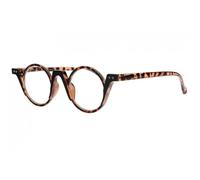 Lunettes Loupes-New Time-Lunettes de Lecture Rondes Vintage Marron Ecailles Letta - Dioptrie 3,5 - Marron
