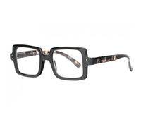 Lunettes Loupes-Nyls Création-Grandes Lunettes de Lecture Noires Ecailles Originales Prestya - Dioptrie 2 - Noir