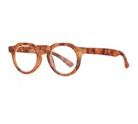 Lunettes Loupes-Nyls Création-Lunettes de Lecture Rondes Marron Mat Originales Mykla - Dioptrie 1 - Marron