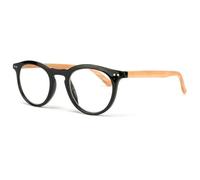 Lunettes Loupes-Proloupe-Lunette lecture noire branche bois Saty - Dioptrie 1 - Noir