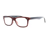 Lunettes Loupes-Proloupe-Lunettes de lecture bois marron et noir fantaisie classe Orby - Dioptrie 3,5 - Marron