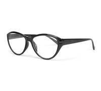 Lunettes Loupes-Proloupe-Lunettes de lecture femme noires ovales tendance Cindy - Dioptrie 2 - Noir
