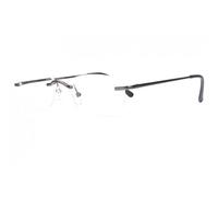 Lunettes Loupes-Proloupe-Lunettes de Lecture Percees Noires en Metal Legeres Confortable Saja - Dioptrie 2,5 - Noir