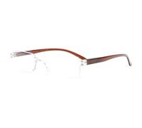 Lunettes Loupes-Proloupe-Lunettes lecture marron legeres epurees classe Lonza - Dioptrie 3,5 - Marron