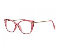 Lunettes Loupes-Proloupe-Lunettes Loupe Oeil de Chat Rouges et Dorees Femme Fashion Sara - Dioptrie 2,5 - Rouge