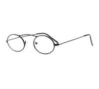 Lunettes Loupes-Proloupe-Petites Lunettes de Lecture Rondes Noires Vintage en Metal Cicly - Dioptrie 1 - Noir