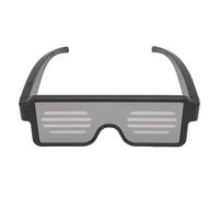 Lunettes Lumineuses LED 11 Motifs Clignotants, Lunettes Rechargeables par USB avec 164 Perles LED pour Boîtes de Nuit, Concerts, Fêtes