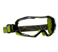 Lunettes-masque 3M GoggleGear 6000, monture vert citron, traitement antibuée/antirayures Scotchgard (K&N), écran transparent, GG6001SGAF-GRN-EU x10 morceau
