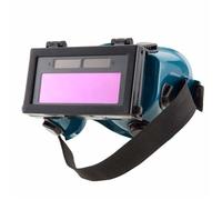 Lunettes Masque de Soudure LCD Batterie Solaire Auto-obscurcissant/assombrissantes Lunette de Protection des Yeux (Vert)