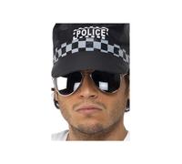 Lunettes Miroir De Policier Accessoire De Déguisement Pour Hommes
