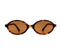 Miu Miu Femme MU 04ZS 19P2Z1 Lunettes de soleil Acétate Tortue Marron Ronde Normale