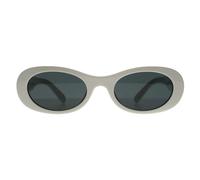 Miu Miu Femme MU 06ZS 1425S0 Lunettes de soleil Acétate Blanc Gris Ronde Normale