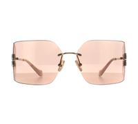 Miu Miu Femme Miu Miu MU 54YS ZVN20F Lunettes de soleil Métal Or Rose Géométrique Normale Miroir